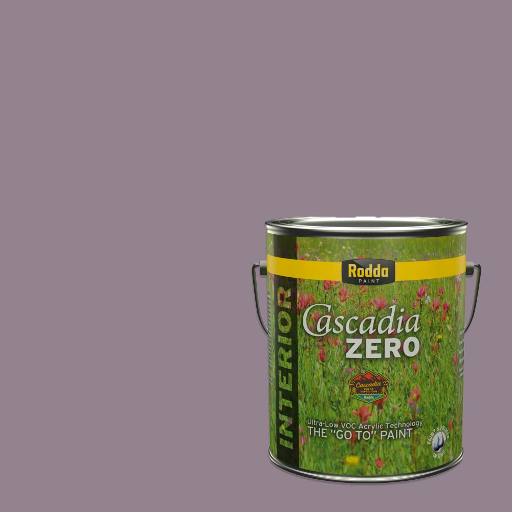 Rodda Paint CASCADIA ZERO Interior Satin Paint & Primer in One, Iced Orchid