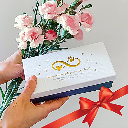 Dog Memorial Gifts For Loss Of Dog Or Cat - Rainbow Bridge Pet Memorial Gift Set Includes Wind Chime Suncatcher, Pet Loss Remembrance Bracelet, Sympathy Card. Dog Bereavement Gifts Come In Gift Box #TOP6