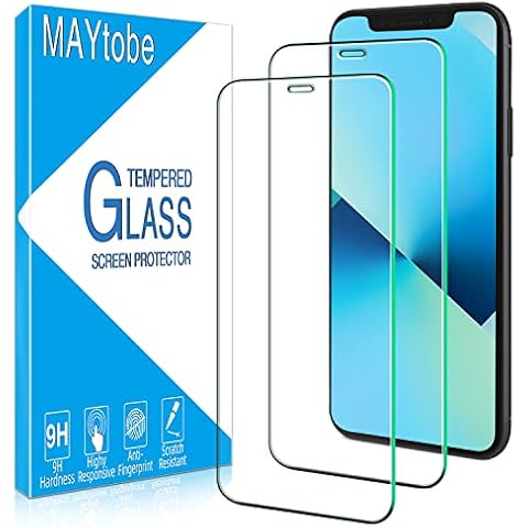 MAYtobe [2-Pack] Designed For iPhone 11, iPhone XR Screen Protector Tempered Glass, 3D Touch, 9H Hardness, Bubble Free, Anti Scratch, Easy to Install Cover