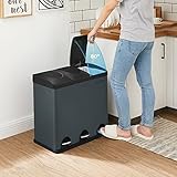 Zoom IMG-2 songmics pattumiera di 54l cestino Zoom IMG-2 songmics pattumiera di 54l cestino