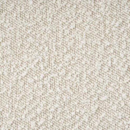 Image of Kingsman Furnitures Brok Swivel Luxury Accent Arm Chair 360 Degree Rotatable Sofa for Home | Bedroom, Living & Drawing Room | Ultra Soft and Comfortable for Lounge (Cream Boucle, Non-Swivel)