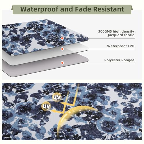 image for Favoyard Outdoor Seat Cushion 19 x 19 x 3 in Waterproof Pattern Fade R