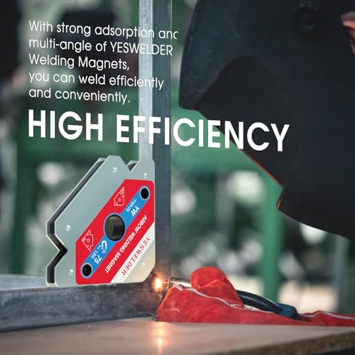 Image of YESWELDER 75 lb Welding Magnet 2 Pc of Welding Magnet 75 lb Holding Power | magnetic holding support, workpiece positioning, fit-up, assembly