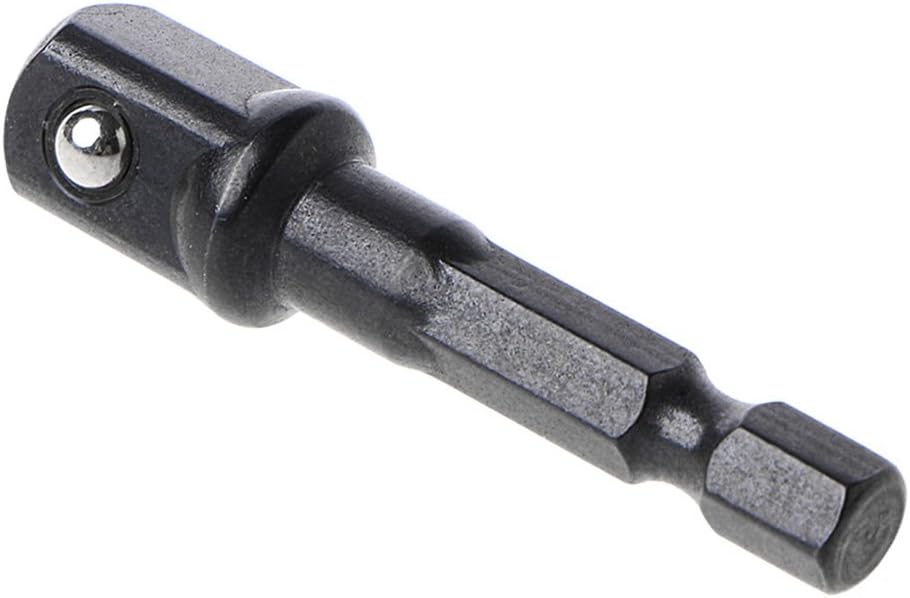 3 Pcs Socket Adapter Set Hex Shank to 1/4 3/8 1/2 Inch Impact Driver Drill Bits