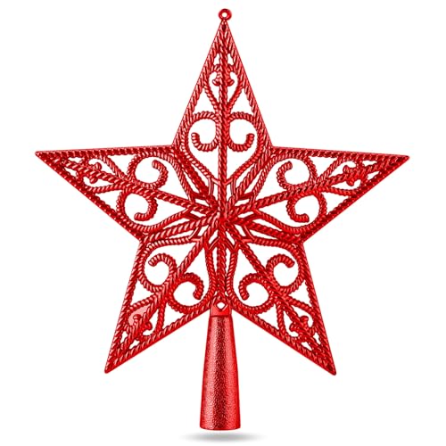 Stern rot Christbaumspitze Baumspitze Spitze Aufstecker für...