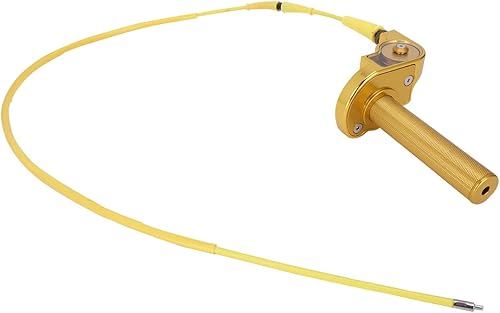 Miniatura 25 de JFG RACING Asamblea del acelerador de motocicleta, empuñaduras de acelerador giratorio de 7/8 pulgadas con eje giratorio cable de acelerador CNC