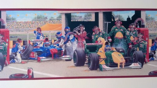 Race Car Racing Pit Stop Wallpaper Border #TOP5