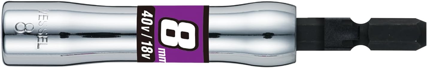 Vessel SL200890 Semi-Long Socket, Opposite Side 0.3 x 3.5 inches (8 x 90 mm), Hex