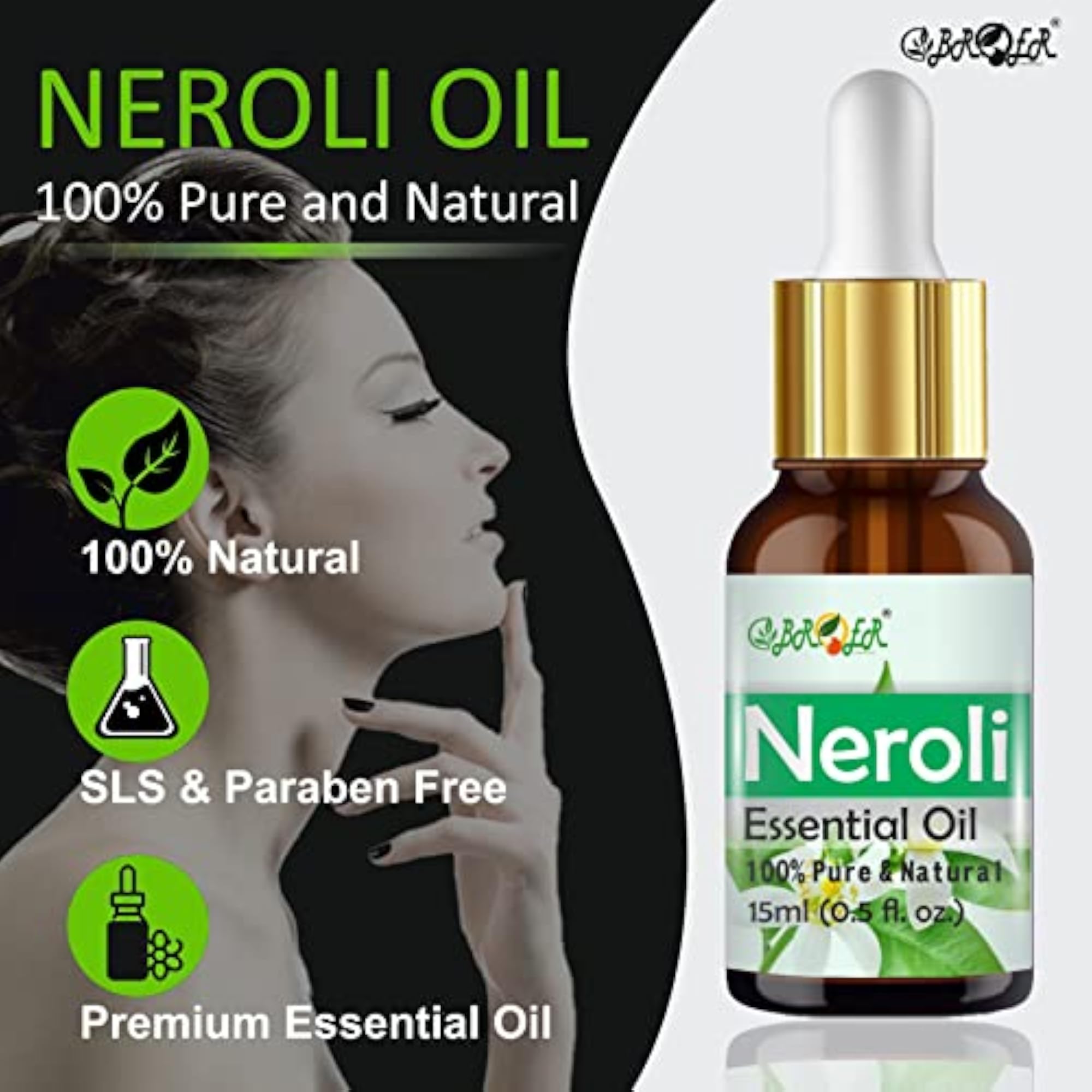 Neroli, Rosemary & Lemon Essential Oil Combo Set 15ml Each