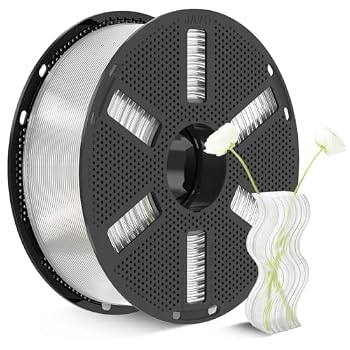 JAYO Clear PLA Plus (PLA+) 3D Printer Filament 1.75mm, 1.1KG Reusable Spool