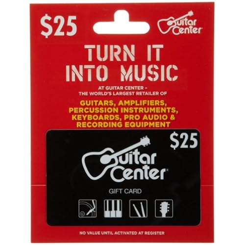 Guitar Center Physical Gift Card - $25