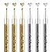 Produktbild YOOHO Gold Silber Metallic Stifte Acrylstifte Set Wasserfest, 0.7 mm Dünner Spitze Multimarker für Steine Holz Glas Scrapbook Leinwand Leder Keramik DIY Zeichnung (3 Gold und 3 Silber)