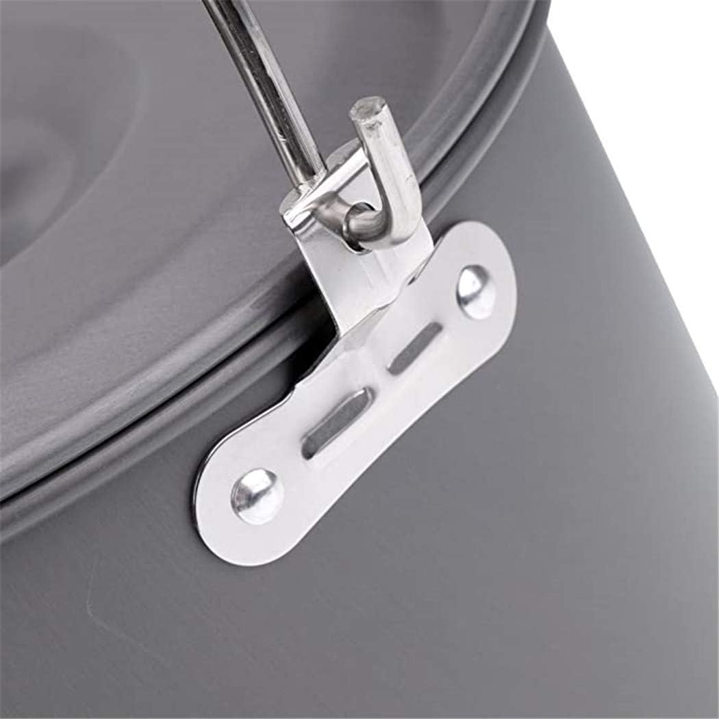 Hanging Pot with Lid Pot Heat-Resistant Cookware Wild Supplies Durable 5-8 People Walking Pot Outdoor Campfire Barbecue Cooking Tripod