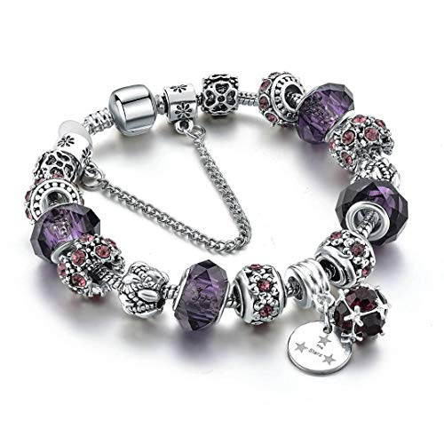 Preisvergleich Produktbild The Stars - Charme Armband / Damen / Lila