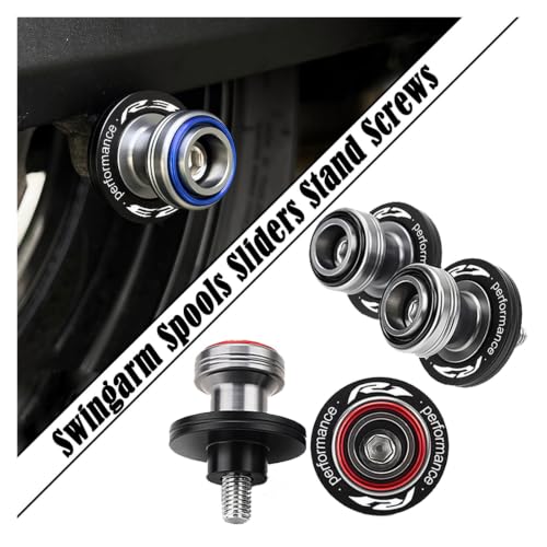 Tornillos M6 de basculante con diseño Black-R1 que facilita elevar la moto 2