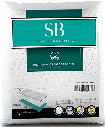 Reusable Underpad for Bedwetting - Washable Waterproof Mattress Pee Mat for Elderly - Bed Wetting Sheet Protector and Incontinence Pad - Bedding and Sheet Protector Pad - 34