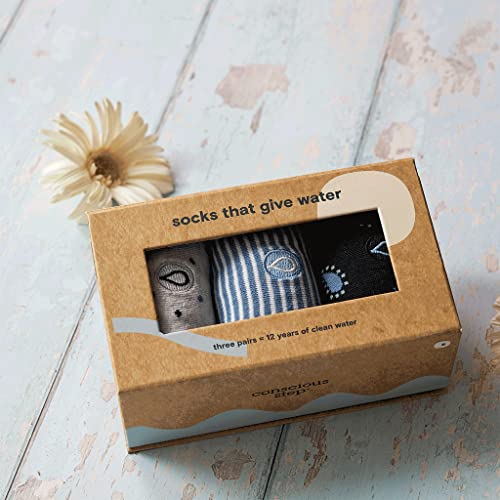 Image of Conscious Step Women's Fair Trade Organic Cotton Crew Socks | 3 Pack | Every Pair Helps Support our Humanitarian Partners