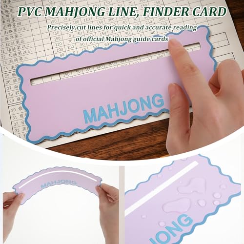 Set accesorios Mahjong 8 piezas tarjetas lectores y mezcladores miniatura 3