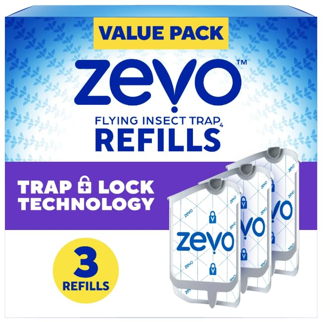 Image of Zevo Bug Trap Refill Cartridges - 3 Pack for Indoor Flying Insects