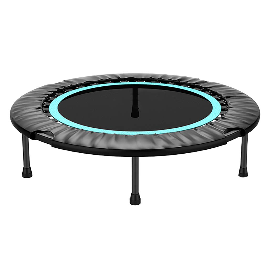 Trampolín de Fitness para Adultos, 101 cm de diámetro, trampolín aeróbico de Interior, soporta hasta 200 kg, Entrenamiento de Resistencia y Fitness, Azul Lago