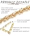 HANPABUM Gold Plated Chunky Rope Chain Necklace and Large Hollow Casting Triangle Bamboo Hoop Earrings Set for Men Women Costume Jewelry Punk Hip Hop Rapper Style (A:Triangle)