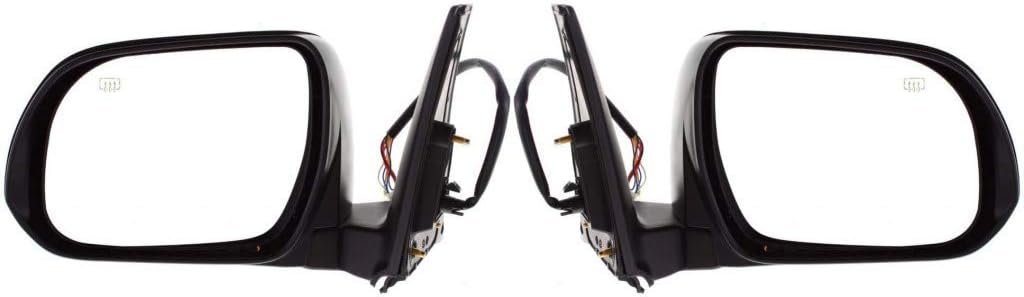 For Toyota 4Runner 2010 11 12 2013 Door Mirror Driver and Passenger Side Pair | Power | Heated | w/Puddle Light | w/Signal | Paint to Match | For 87940-35A31, 87910-35A61 | TO1320263, TO1321263