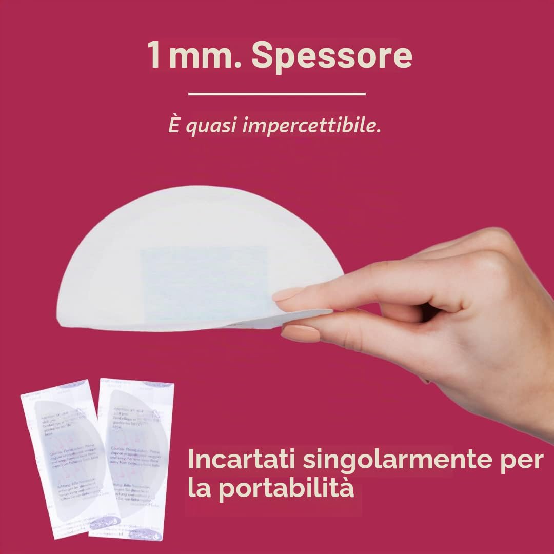 NatureBond Ultrasottili Coppette Assorbilatte Monouso, 120 pezzi, Ultrasottili e Altamente Assorbenti, Leggero, Sagomato e altamente assorbente, Invisibile sotto i vestiti