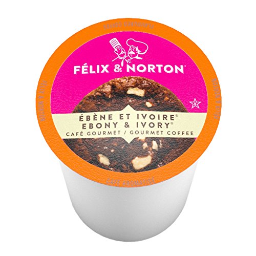 Felix & Norton Single-Cup Coffee for Keurig K-Cup Brewers, Ebony & Ivory, 40 Count