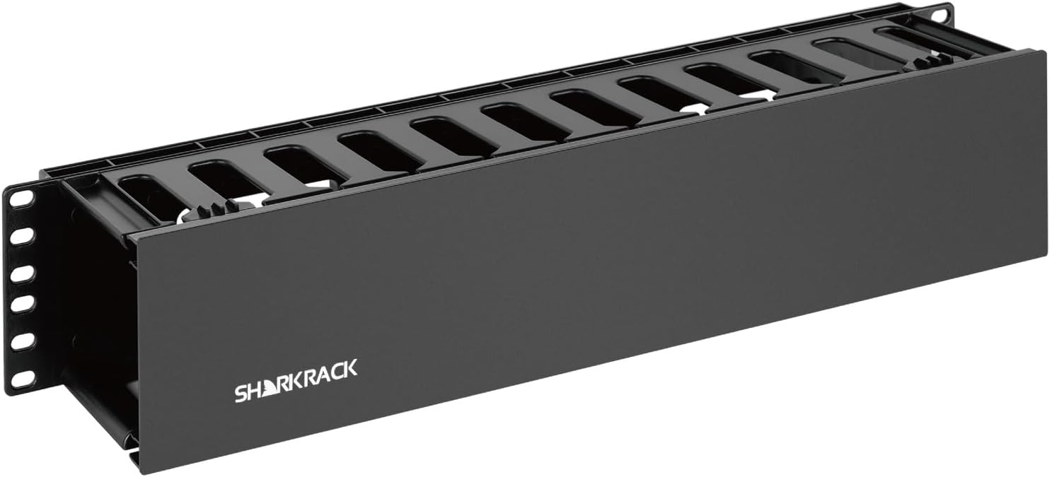 Tecmojo 2U Cable Management, Server Rack Horizontal Plastic Cable ...