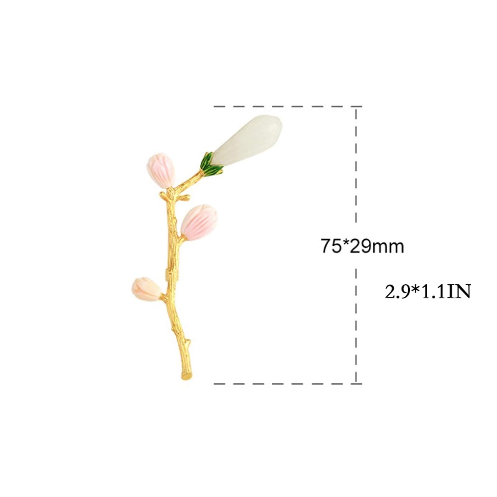 Damen-brosche, Elegante Blumen-brosche, veret, 925er Silber, Florale brosche, anstecknadel für Damen, Braut, Hochzeit, Korsage, schmuck, modische broschen