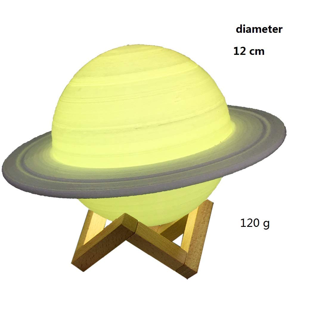 Lampada Luna 3D Abcsea - Luce Notturna LED, 7 Colori, Ricaricabile, Con Telecomando - Foto 7