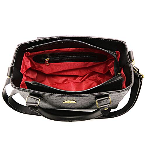 Kit De Bolsa Feminina + Mochila+ Carteira E Lenço De Brinde (Preto)
