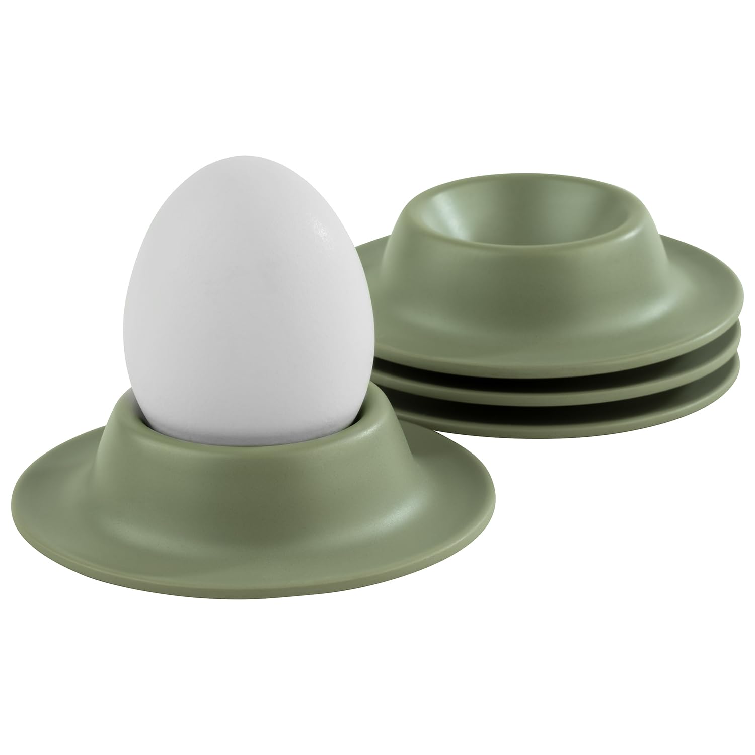 APS 85295 Egg Cup 8.50 x 8.50 cm Height 4.50 cm Melamine Green, diameter 8,5 cm