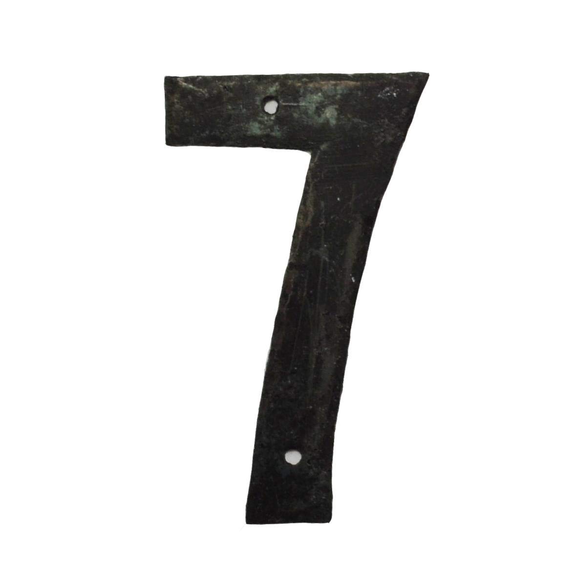 Black Country Metal Works Iron 4" House Number 7