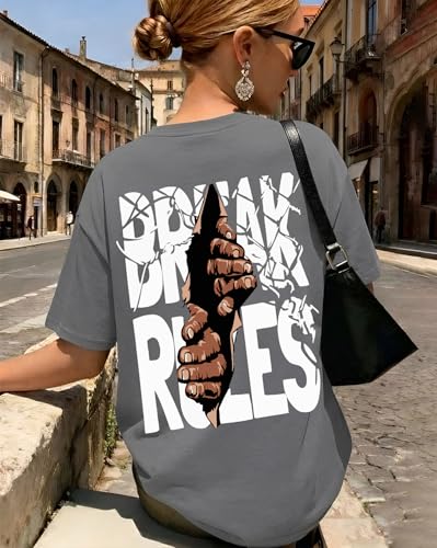 Image of AUSK Oversized T-Shirts || Printed Half Sleeve Tshirt for Womens