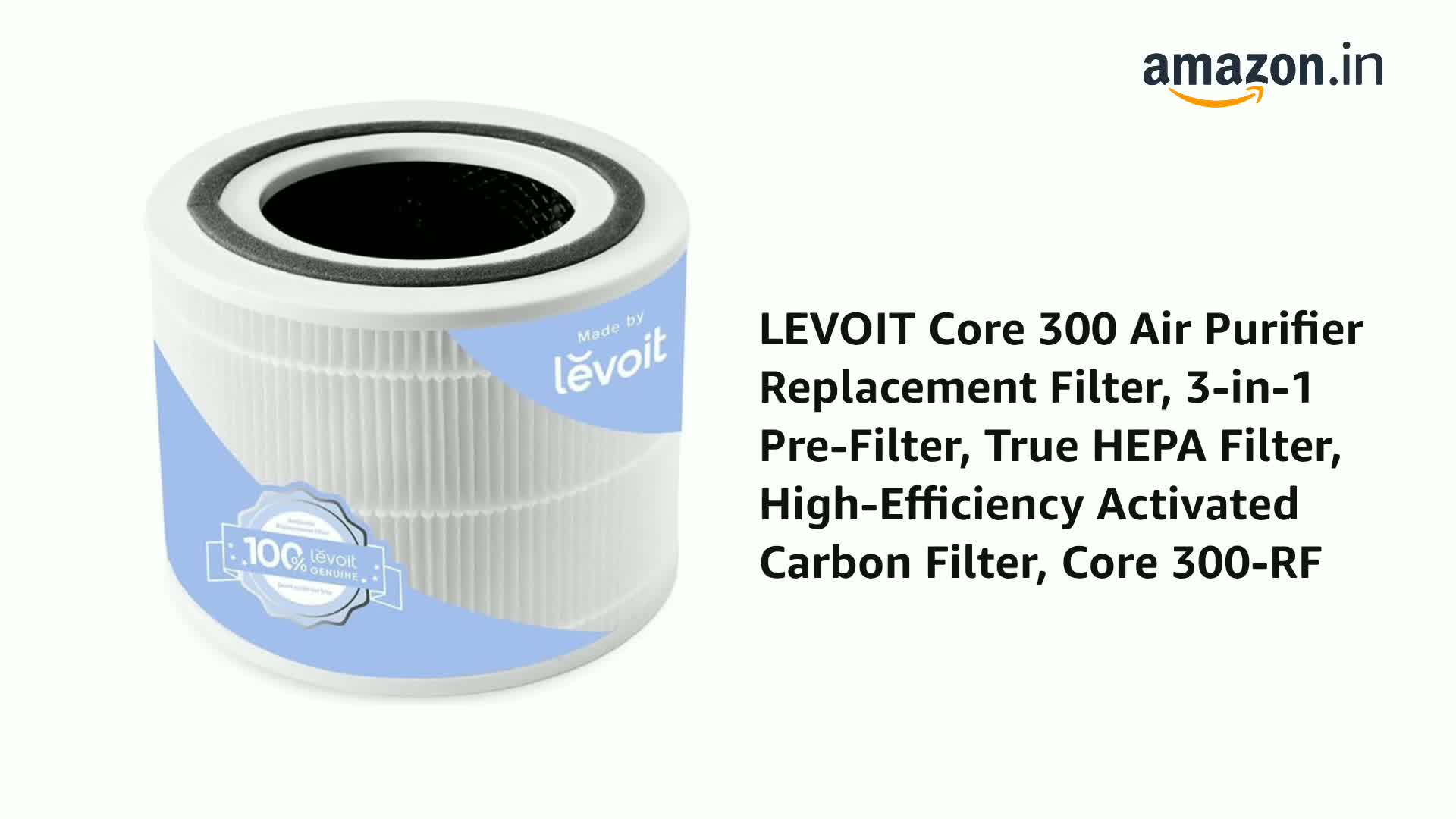 LEVOIT Core 300 Air Purifier Replacement Filter, 3-in-1 Pre-Filter