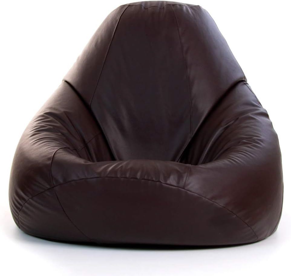 Bean Bag Bazaar Maximus - Oversized Faux Leather Recliner Chair - Giant BeanBags