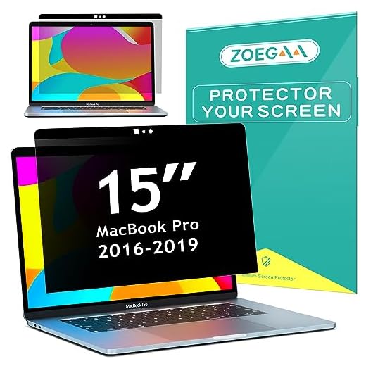 ZOEGAA Filtro Magnético de Privacidad para MacBook Pro 15" (2012-2015), con Filtro Anti-Visión, Protección Anti-Luz Azul y Anti-Reflejo