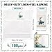 Sunnymove 100 Pcs Eucalyptus Napkins with Built-in Flatware Pocket, Airlaid Paper Pre-Folded Napkins Disposable for Silverware, Wedding, Dinner, Party, Birthday
