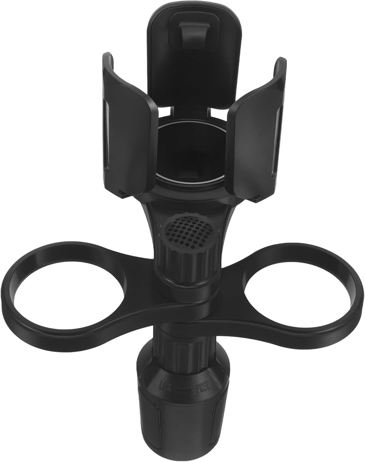 NUOBESTY Car Cup Holder Tray Large Beverage Drink Holder with Phone Slot and Storage Box Vehicle Mounted for Car Interior Accessories