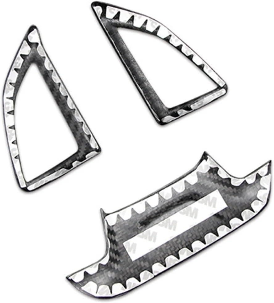 for chevrolets Camaro 2016-2023 Gear Steering Wheel Knob Switch Key Button Panel Cover Trim Real Carbon Fiber Frame Sticker Decor