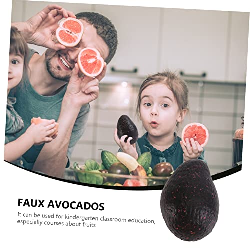 Abaodam 12 Pcs Imitation Avocado Figurines For Kids Artificial Fruit For Kids Fake Avocados Kids Fake Avocado Decoration Lifelike Avocados Photography Props Fruit Decoration Food #TOP5