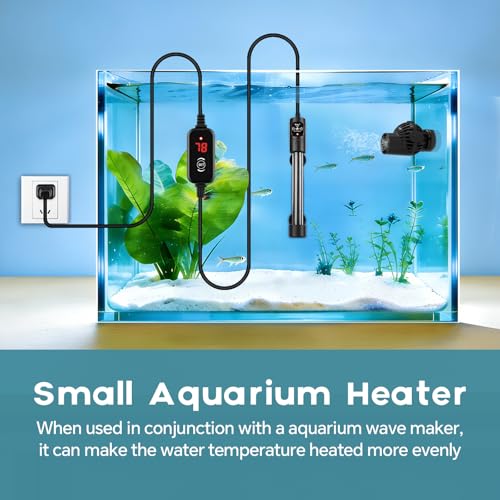 Chauffage submersible de précision hygger thermostat compact et sécurisé eau douce