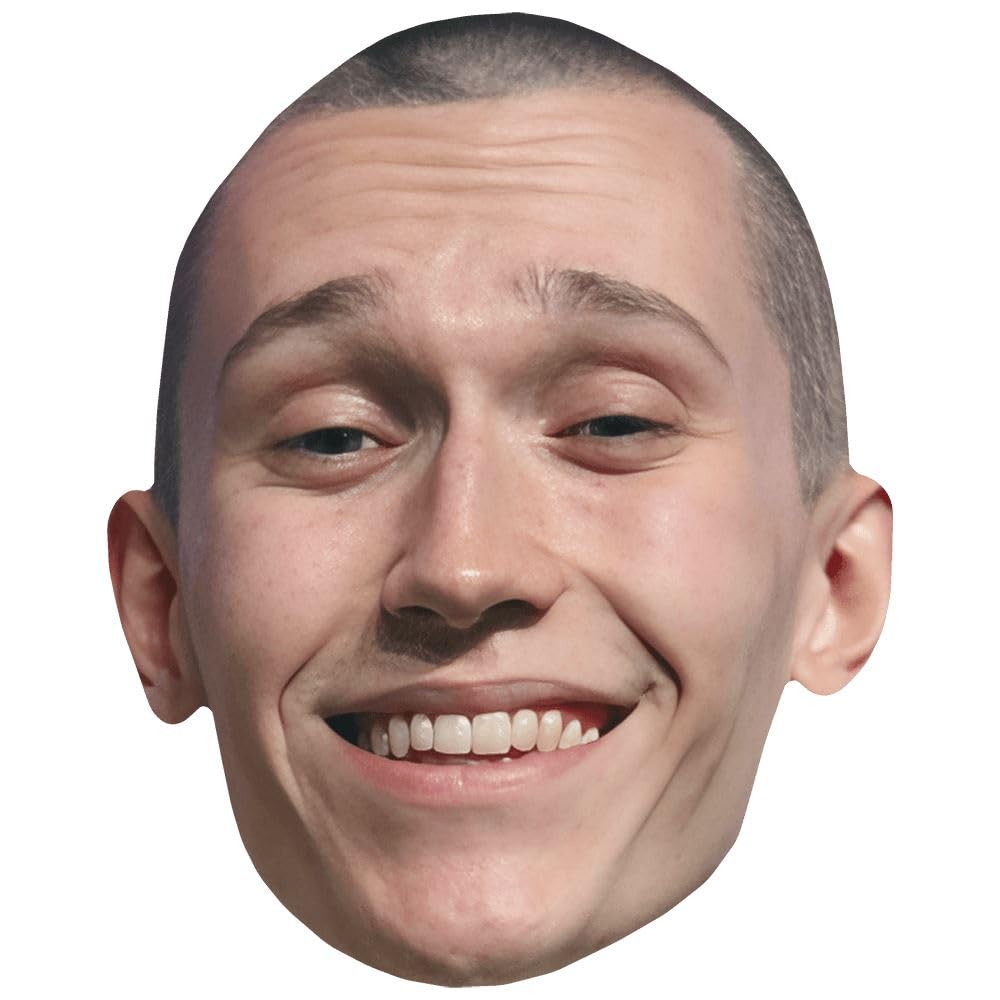 Jack Manifold (Smile) Celebrity Mask, Flat Card Face, Fancy Dress Mask