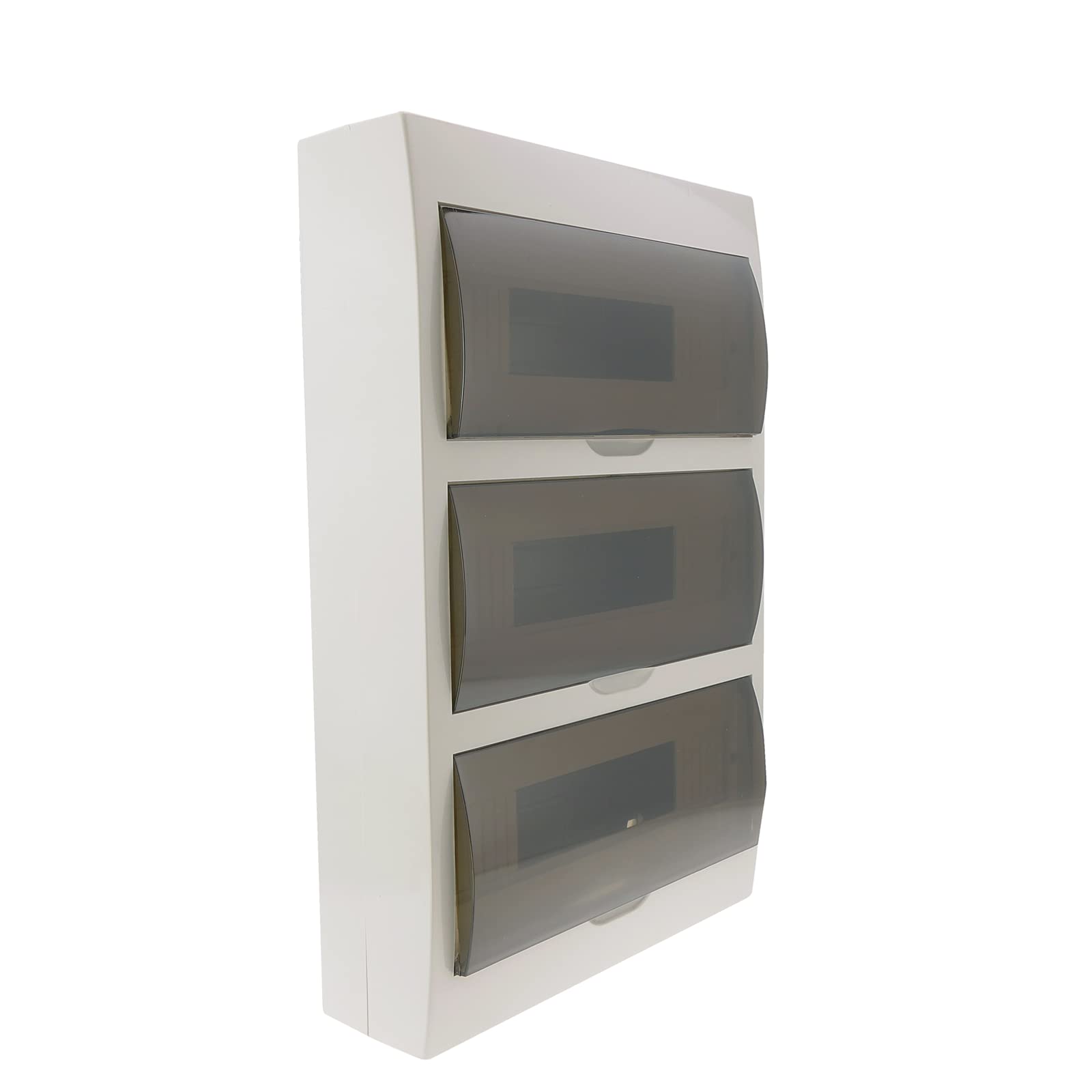 BeMatik - Caja de distribución eléctrica de 36 módulos de 17.5 mm de Superficie de plástico ABS SPN IP40