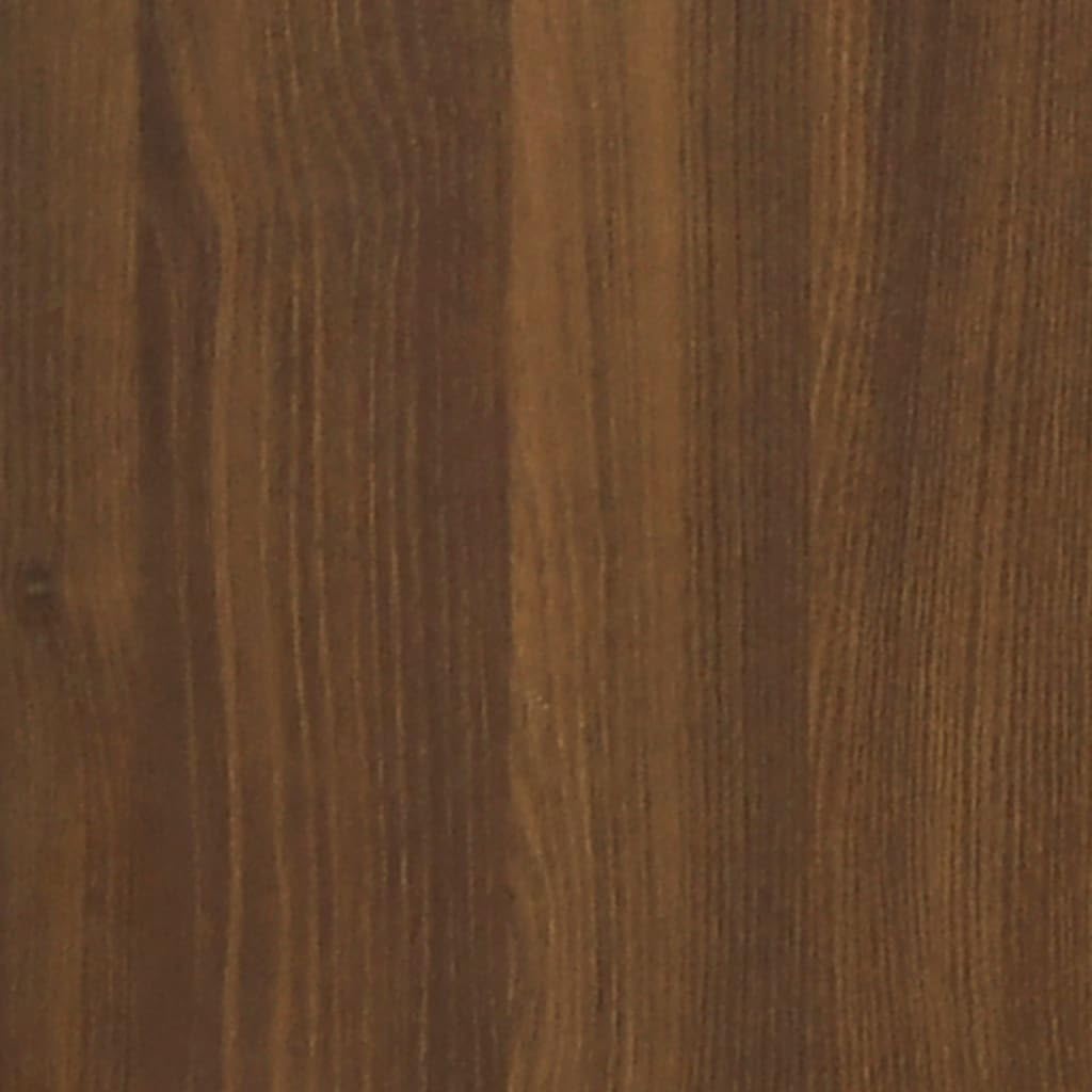 Scrivania con vano portaoggetti, colore marrone, effetto rovere, 100 x 40 x 73 cm, moderna scrivania per computer per ufficio, robusto materiale in legno, studio, mobili
