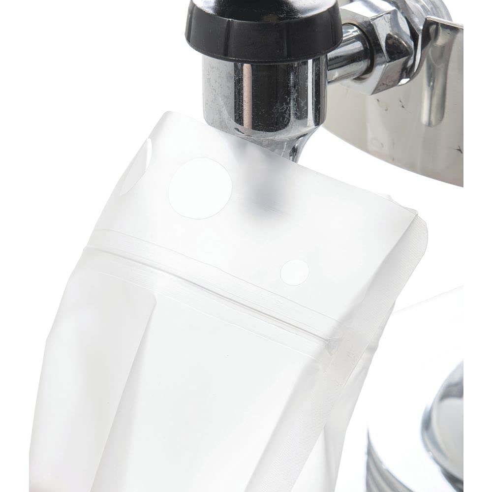 TableCraft 10683 Translucent 32 Ounce To-Go Beverage Pouch - 100 / PK