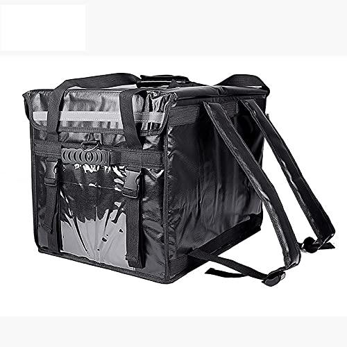 Borsa Termica Pizza,Borsa per La Consegna Serrature a Spalla 62L Cabina di refrigerazione isolata Cabina da Takeout Impermeabile Cabina di Consegna del Contenitore di Consegna Alimentare
