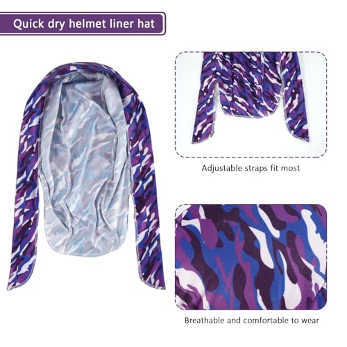 DOCILA 9 peças Do Rags Skull Cap Men Women Capacete Liner Head Bandana Motocicleta Durags Bonés Cicl