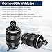 2 PCS Rear Air Suspension Spring Bags Compatible with Mercedes-Benz W211 W219 2003-2011 2-MATIC E280 E320 E350 E500 E550 CLS500 CLS550 CLS55AMG CLS63 AMG 2113200725 2113200825 Left & Right